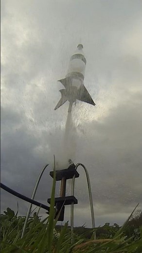 FIRST WATER ROCKET LAUNCH #construction