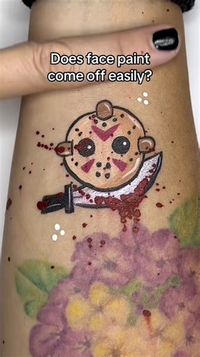 🤓 How long does it last? Good quality, water activated face paint is breathable and when dry it doesnt “melt off”, it fades. BUT if it gets wet, it will reactivate and start coming off. 🤓 I reactivate mine with a baby wipe before I wash it off to reduce the mess in the sink. (Ps. I use a professional grade face paint brand: WolfeFX) #facepaint #facepainting #makeuphacks | Carolina The Doodler