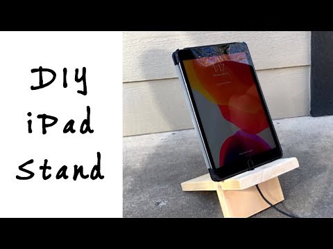 DIY Easy Wood iPad Stand
