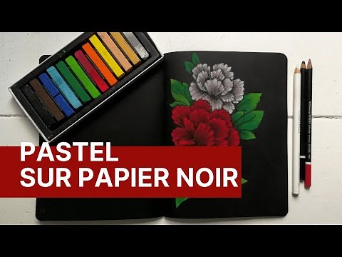 Comment dessiner au pastel sur papier noir | TUTO dessin | Speed drawing
