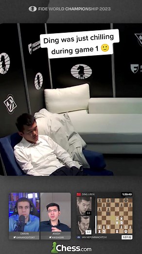 Ding Liren Strategy Break: Monitor Contemplation in High Stakes Chess Match