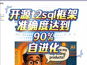 text to sql不需要训练微调，这个框架性能提高到80%以上 #text2sql #sql查询 #ai