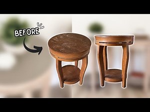 DIY Sanding And Painting Side Tables | Furniture Makeover!