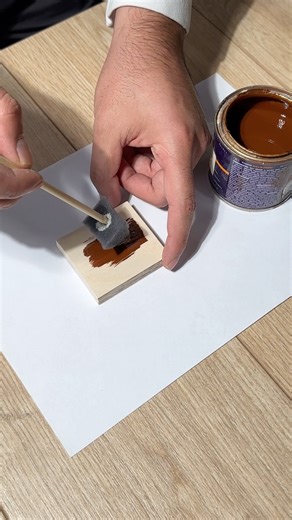 A good trick for painting wood #handwork #diy #tools