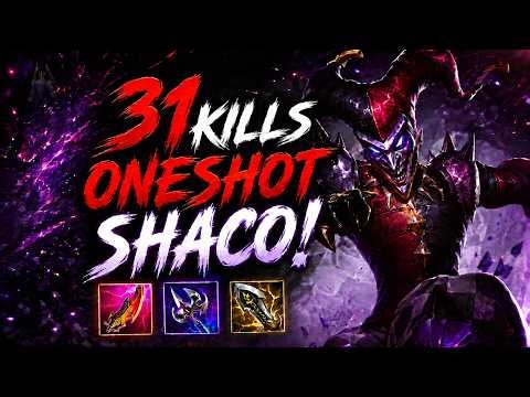 31 Kills Oneshot Shaco Build! Season 16 Ranked [League of Legends] Full Gameplay - Infernal Shaco