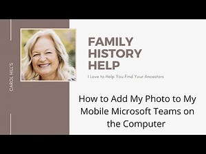 How to add my photo to Mircrosoft Teams Meeting from my computer