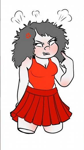 she angry 😡 #speedart #digitalart #drawingprocess #originacharacter #oc