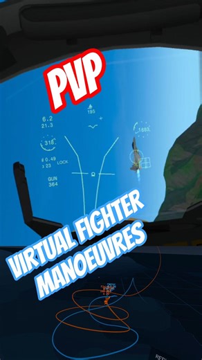 Virtual Fighter Maneuvers #pvp #vr #flightsimulator #fighterjet #militarysimulation #gameplay