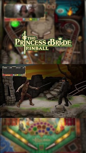 Relive the famous battle between Westley and Inigo Montoya on The Princess Bride Pinball!