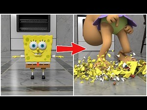 SpongeBob, Mr. Krabs, Squidward & Patrick Getting Smashed!