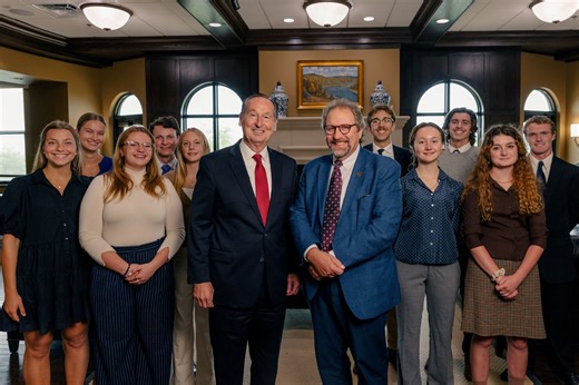 President Stephen Minnis at Benedictine College, Atchison recently had high praise of Chesterton Academy students: "I've seen how Chesterton Academy's students have thrived on our campus. They're student leaders, faith leaders, and academic leaders, standing out in all areas of our mission that features community, faith and scholarship." Our ultimate hope is to see our graduates' leadership continue even beyond college, to transform society with the Gospel. Please help support us on our mission 