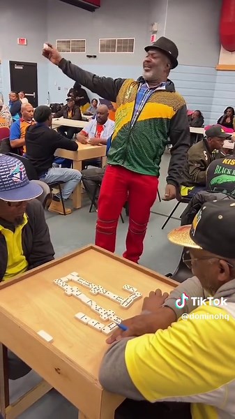 PUT THE DUECE!! Love the energy Anthony!! #domino #fypシ #jamaicantiktok #opencodedomino #fypシ゚viral #toronto #jamaicantiktok🇯🇲viral #dominocelebrations #dominoes #jamaica #beatthetable #dominoleague