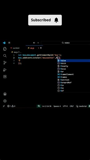 ☺️ EVENT LISTENER IN JS !