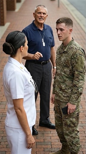 @kindnesschronicles26 on Instagram: "The 2.3 Second Reality 🕰️ Look closely at the young man in the camo—the smudge on his face isn't just foam, it's the mark of a predator's reflex. He’s clutching his phone like a lifeline, but he’s staring at a ghost who hasn't been "de-indexed" since the Nixon administration. The Commander doesn't raise her voice; she doesn't have to. She simply reveals the truth about the veteran standing perfectly still in the background. You might see a retired instructor