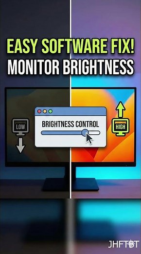 HOW TO CONTROL YOUR MONITOR BRIGHTNESS BY SOFTWARE #jhf #windows #excel #tech #pc #monitor