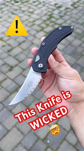 Today’s Everyday Carry Knife: Microtech Bastinelli Brachial Auto Fully Serrated #shorts #knifeskills