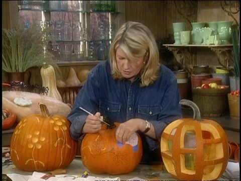 25K views · 578 reactions | Martha shows us various carving tools and techniques to make all types of carved pumpkins. https://bit.ly/30MeJaY | Martha Stewart | Facebook