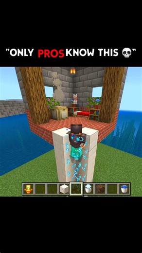 "Minecraft Bubble Elevator Trick Only Pros Know 💀”