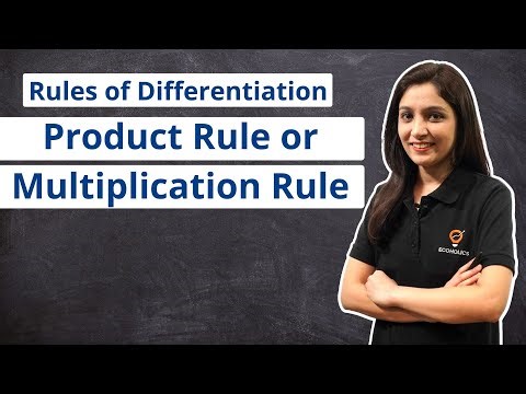 What is Product or Multiplication Rule? | Rule of Differentiation | Ecoholics