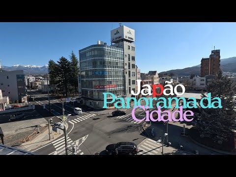 🗾Japão-Nagano - Visão Panorâmica em 4K da Cidade - Caminhada Que Mostra o Japão Authentico