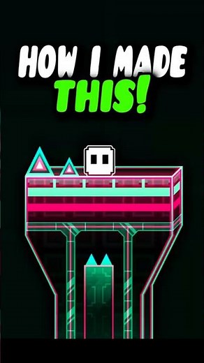 HOW I MADE THIS BLOCK DESIGN IN GEOMETRY DASH #geometrydash #gd #shorts #games