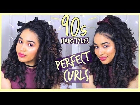 90's Hairstyles with Perfect Heatless Ringlet Curls Ft. Curlformers!