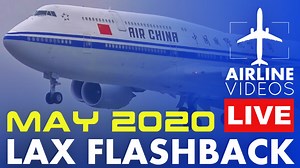 Flashback: Air China Boeing 747-8i Landing & Taking Off at LAX May 10th, 2020 - Air China Boeing 747-89L Reg: B-2481 flight CA601 from Beijing (PEK) lands in Los Angeles ( LAX) on runway 24R. A few hours later, flight CA602 to Beijing (PEK) departs on runway 24L. #airlinevideoslive #aviation #aviationgeek #avgeek #boeing747 #boeing747lovers | AIRLINE VIDEOS