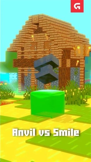Minecraft Slime vs Anvil Animation💚