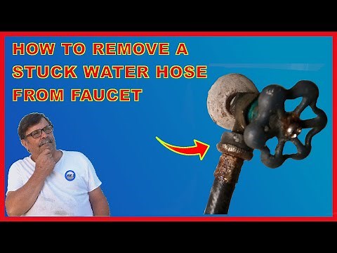 How to remove a stuck water hose from faucet