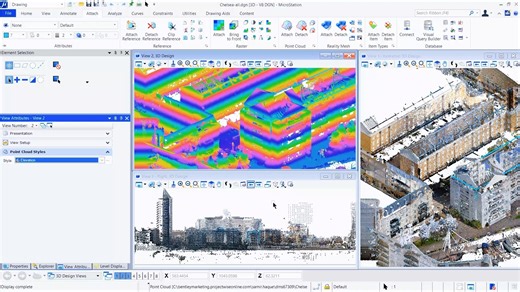 MicroStation能够使用: 37种矢量格式 83种光栅格式 17种点云格式 \t实景模型