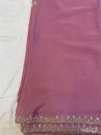 36K views · 216 reactions | Chinon with handwork.. To place an order, please WhatsApp 8100646976. No return and No exchange (except Any defected product)#sareelovers #organza #sareestyle #ethnicwear #reelitfeelit #reelsinstagram #instalovers #followforfollowback #follow4followback #followersinstagram #kalangkrita #reelitfeelit #reelsinstagram #reelkarofeelkaro #reelsvideo #reelindia #reelsindia #reelsinsta #embroidery #sequencesaree | Kalangkrita | Facebook