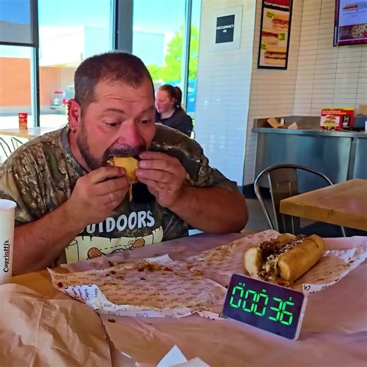 I Ordered The LARGEST Wagyu Cheesesteak They Had! #speedeating #foodchallenge #food #foodie #foodvsman | Da Garbage Disposal