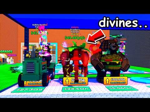 I Got EVERY DIVINE Brainrot In Escape Tsunami For Brainrots!