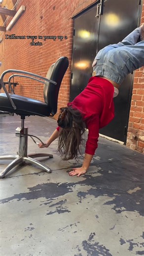 Have to get creative sometimes! Keep the clients on their toes 😂 #fyp #pumpchair #ctsalon #comedy #thenetwork