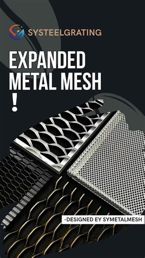 Expandable Metal Mesh – Strength Meets Versatility #expandedmetalmesh #metalmesh #steelmesh