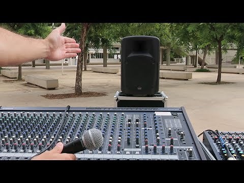 MICRÓFONO de TALKBACK del MIXER - Comunicación del técnico con los músicos por SALIDAS AUXILIARES
