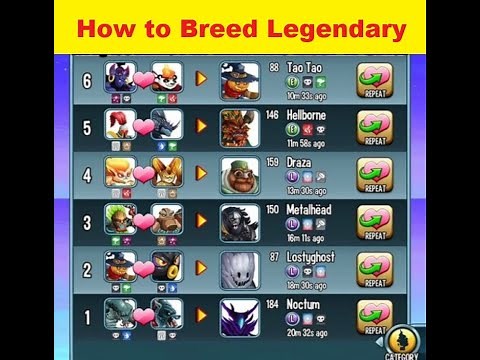 How to Breed Legendary Monsters In Monster Legends