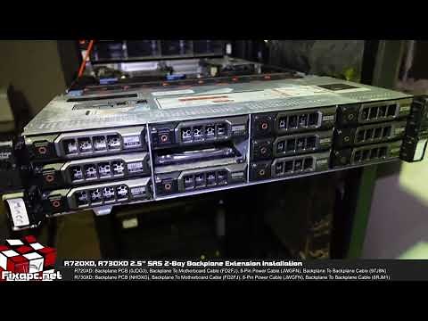 R720XD, R730XD 2.5" SAS Backplane Extension Installation