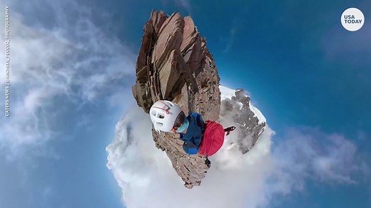 Stunning view of dangerous Italian Alps ridges