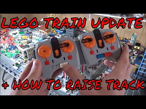LEGO Train Update - How to Raise or Elevate LEGO Train Track