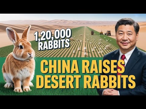Unbelievable! China Used 1.2 Million Rabbits to Turn a Dead Desert Into a Green Paradise