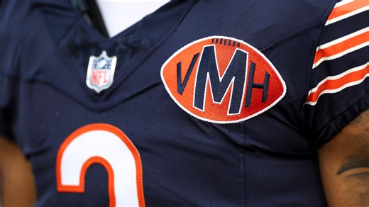 What is the patch the Chicago Bears are wearing on their uniforms?
