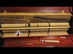 Basic instructions on a console piano and how to remove the hammer out of the action
