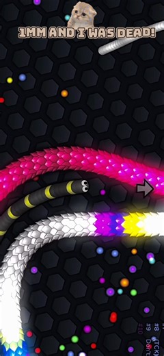 Slither.io | 1mm and I was dead! #slitherio #slitheriofunny #slitheriomeme