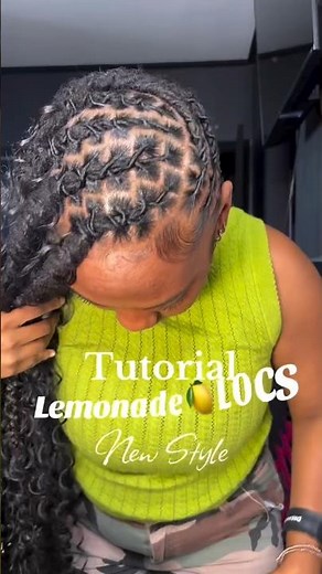 LEMONADE 🍋 LOCS Tutorial #locs #locjourney #locstyles #locretwist #locextensions