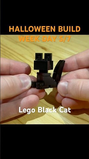Lego Black Cat (HALLOWEEN BUILD WEEK DAY 5/7) #lego #shorts #halloween
