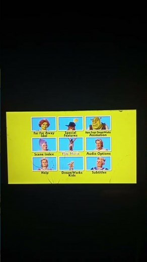 Menu DVD Shrek 2 (2016)