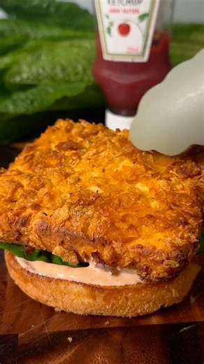 Air Fried Paneer Zinger Burger 🍔🔥Macros: 620 kcal | 55g Protein