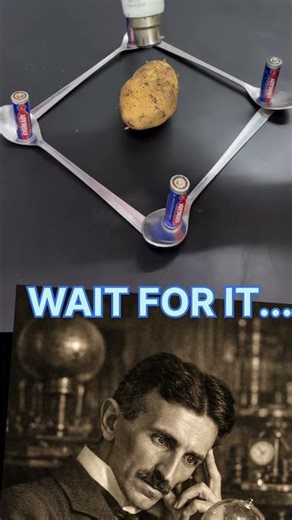 Potato vs. Light Bulb: Who wins? #youtubeshorts #Potato battery #Free energy #