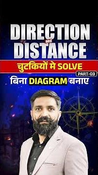 Direction and Distance Short Tricks | For All Exams | by Reasoning With Arun Sir